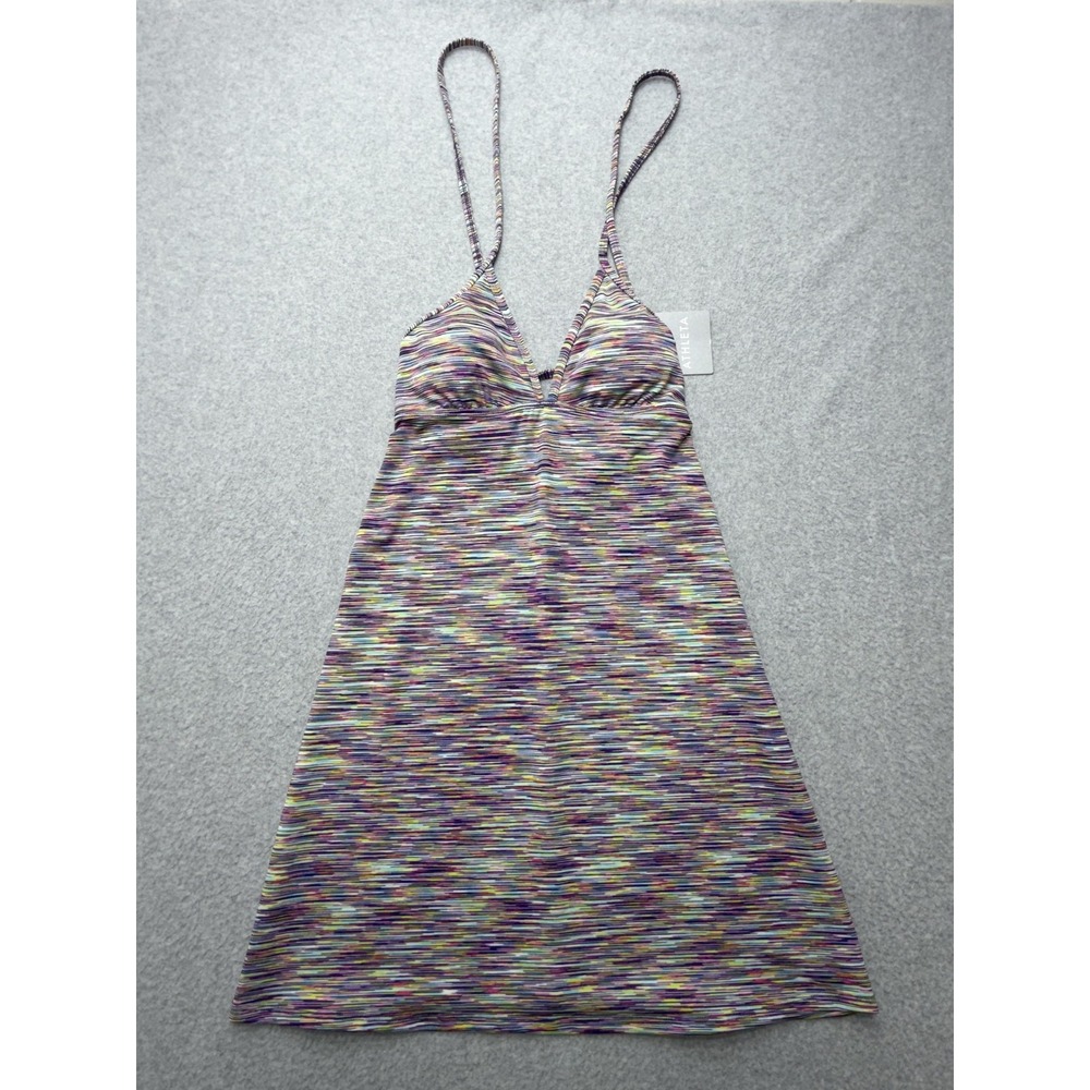 Athleta Dress Womens Small Multicolor Spacedye Strappy A-Line Travel Summer